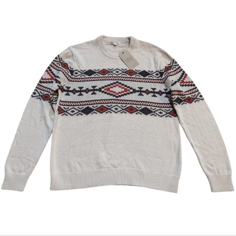 NWT Frye & Co Mens Sweater Large Long Sleeve Pullover - Picture 2 of 8